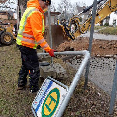 Bild vergr&ouml;&szlig;ern: Kleinkorbetha R�ckbau Bushaltestelle