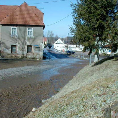 Bild vergr&ouml;&szlig;ern: Kleinkorbetha Schlammlawine