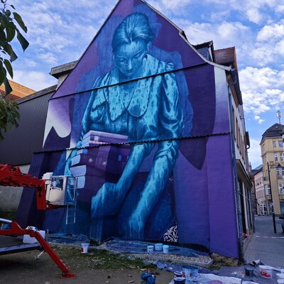 Bild vergr&ouml;&szlig;ern: Streetart-Projekt Sokar Uno Saalstra�e