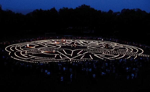 Bild vergr&ouml;&szlig;ern: Lichterlabyrinth Museumsnacht Wei�enfels_Theater ANU