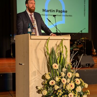 Bild vergr&ouml;&szlig;ern: Neujahrsempfang Wei�enfels Martin Papke