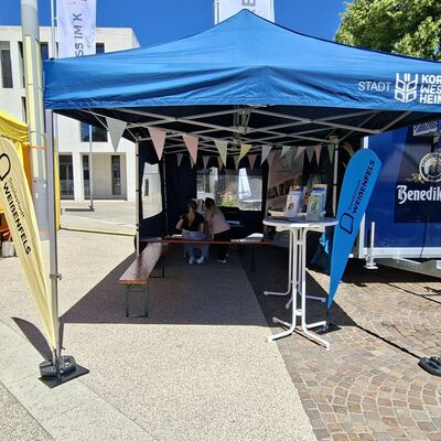 Bild vergr&ouml;&szlig;ern: Stand der Stadt Wei&szlig;enfels auf den Kornwestheimer Tagen 2026