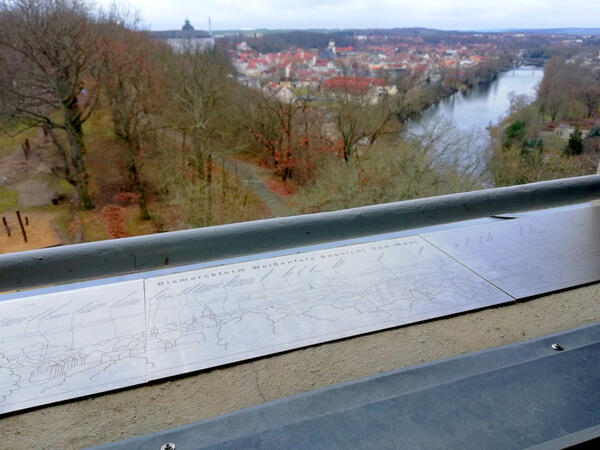 Bild vergr&ouml;&szlig;ern: Neue Panoramabeschilderung am Bismarckturm
