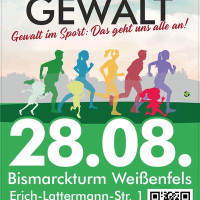 Plakat "Lauf gegen Gewalt"