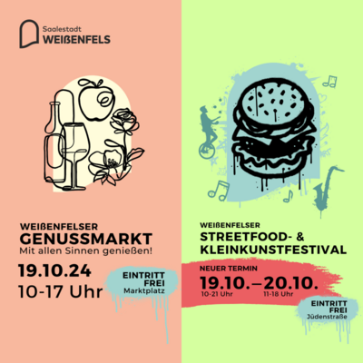 Bild vergr&ouml;&szlig;ern: Genussmarkt und Streetfood- und Kleinkunstfestival 2024