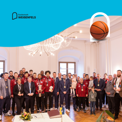 Bild vergr&ouml;&szlig;ern: Syntainics MBC tr&auml;gt sich ins Ehrenbuch der Stadt Wei&szlig;enfels ein